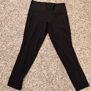 Athleta Black Salutation Stash Tights PETITE